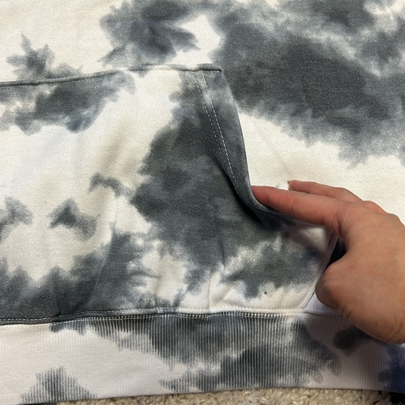 Charcoal Tie Dyed Hoodie size XL - Picture 3 of 5